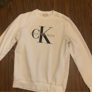 !!MAKE AN OFFER!!! Mens White CK crewneck